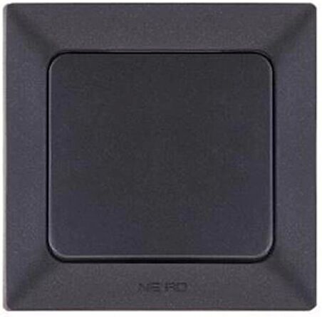 NE-AD Aras Anahtar+Çerçeve -Siyah