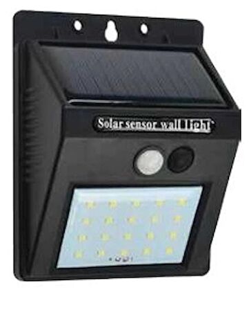 İnoled 15W Sensörlü Solar Duvar Aplik