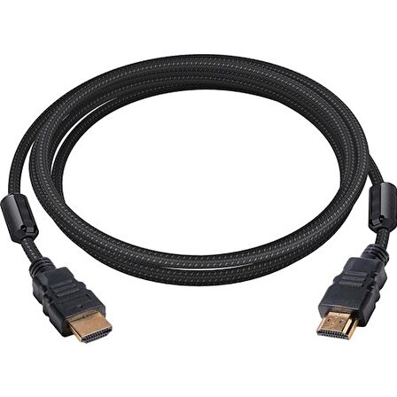 Gabble HDMI Kablosu Gold 1.4V 3D 4K Örgülü Filtreli 1.5mt Gabble GAB-015