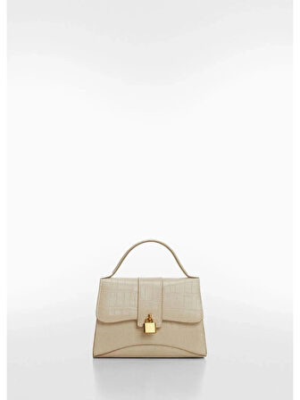 Mango Timsah Derisi Görünümlü Zincirli Çanta