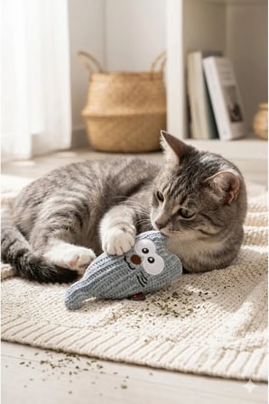 Kedi Otu Yumuşak mısır koçanı oyuncak tatlı gözler