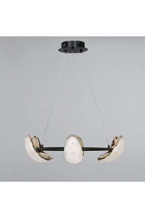 EDM Vitale LED Avize 6’li Salon Gold Beşik