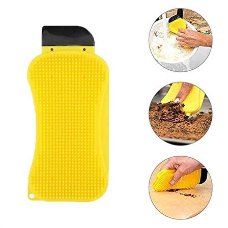 caselka® Çok Fonksiyonlu Deterjan Hazneli Pratik Bulaşık Yıkama Fırçası