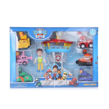 Paw Patrol Kurtarıcı Köpekler İstasyon Kule Seti Oyuncak 8 Parça - Paw Petrol Gözetleme Kulesi