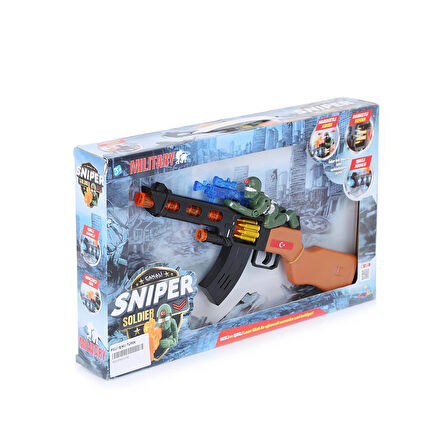 Sesli Işıklı Oyuncak Tüfek - Sniper Soldier Tüfek - Erkek Oyuncak - Türkiye Lazer Tüfek