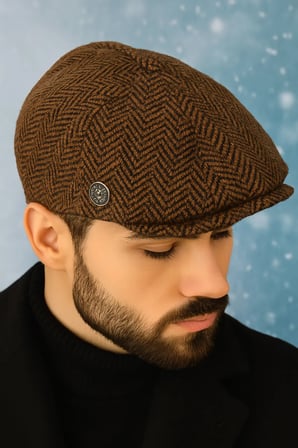 Lüks Kışlık Peaky Blinders İngiliz Kasket Baretta Şapka