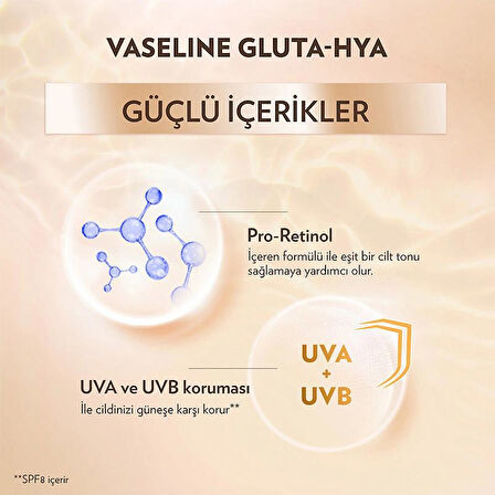 Vaseline Gluta Hya Leke Karşıtı ve Aydınlatıcı Vücut Losyonu 200 ml