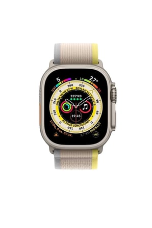 Apple Watch 49mm 45mm 44mm 42mm Uyumlu Ultra/8/7/6/5/4/3/2/1 Loop Kordon Bej 45 mm Naylon