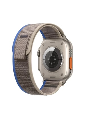 Apple Watch 49mm 45mm 44mm 42mm Uyumlu Ultra/8/7/6/5/4/3/2/1 Loop Kordon Mavi 45 mm Naylon