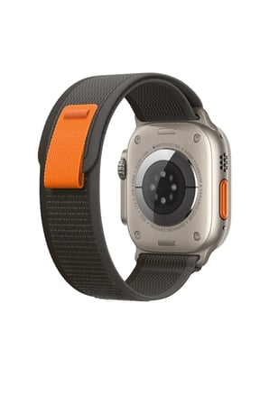 Apple Watch 49mm 45mm 44mm 42mm Uyumlu Ultra/8/7/6/5/4/3/2/1 Loop Kordon Siyah 45 mm Naylon