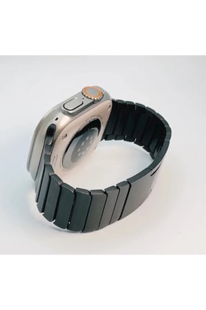 Apple Watch Uyumlu Paslanmaz Çelik Baklalı Kordon