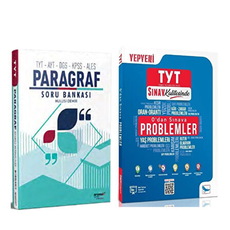 Aromat Yayınları TYT AYT Paragraf ve Sınav Yayınları 0 dan Sınava Problemler Soru Bankası Seti 2 Kitap