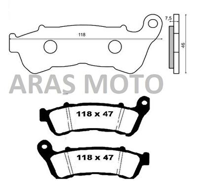 Honda Nss 250 Forza 250 Ön Fren Balatası Kaliteli ( 2018-2023 )- Arasmoto