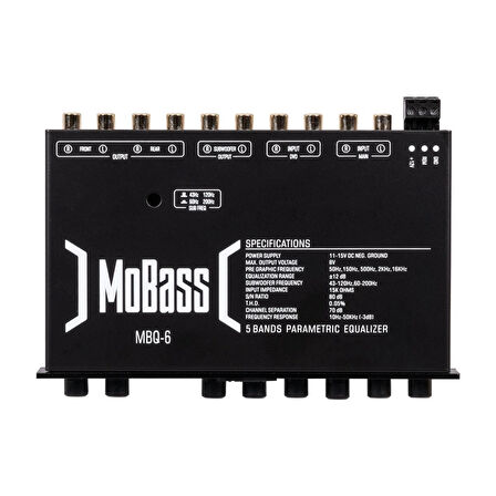 MOBASS MBQ-6-5 BAND PARAMETRİK EQUALİZER