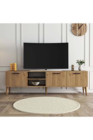 Exxen 180 Cm (ahşap Ayaklı) Tv Ünitesi Sepet Rengi 1587