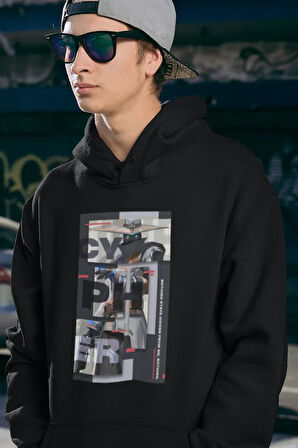 Cyper Valorrantt Karakteri Baskılı Unisex Oversize Hoodie