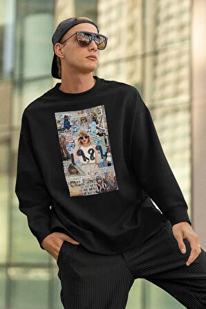Taylor Swift 1989 Baskılı Unisex Oversize Şarkıcı Sweatshirt