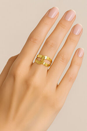 8 AYAR ALTIN FANTAZİ YÜZÜK 8A174