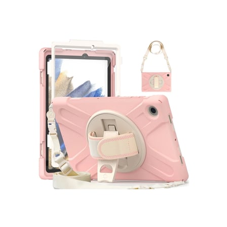 Samsung Galaxy X200 Tab A8 10.5 Kılıf Amazing Tablet Kapak - Pembe iegxx