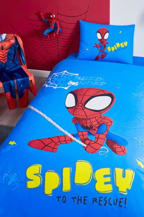 Spidey Power Tek Kişilik Lisanslı Lastikli Çocuk Nevresim Takımı