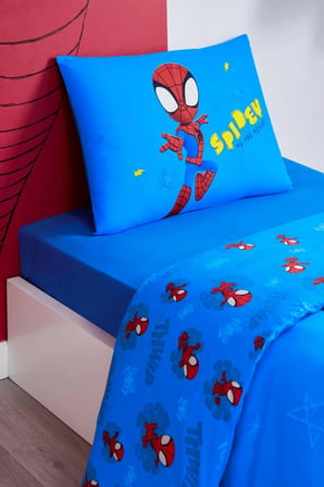 Spidey Power Tek Kişilik Lisanslı Lastikli Çocuk Nevresim Takımı