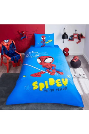 Spidey Power Tek Kişilik Lisanslı Lastikli Çocuk Nevresim Takımı