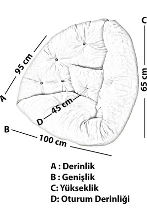 Noriona Berjer Tekli Koltuk & Yatak Olabilen Minder | Dönüşebilen Tasarım