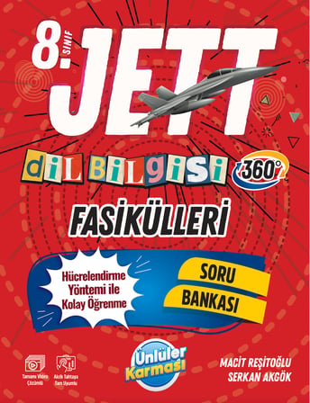 8.Sınıf Jett Türkçe - Paragraf- Dil Bilgisi Fasikülleri - 1.Dönem 5 li Deneme