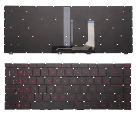 MSI Gf63 Thin 12uc Klavye Işıklı Tuş Takımı Aydınlatmalı