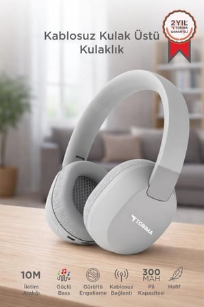 Kişisel Eşya Seyahat Eşyası Kablosuz Aksesuar Bluetooth Kulaklık Kulak Üstü HD50 Gri