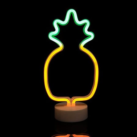 Özel Seri Salon Dekoru Oda Işığı Eğlenceli Aksesuar Ananas Neon LED Lamba
