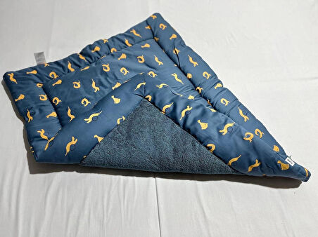 PAMUK BEBEK BASKILI ÇİFT TARAFLI BEBEK OYUN MİNDERİ/OYUN HALISI