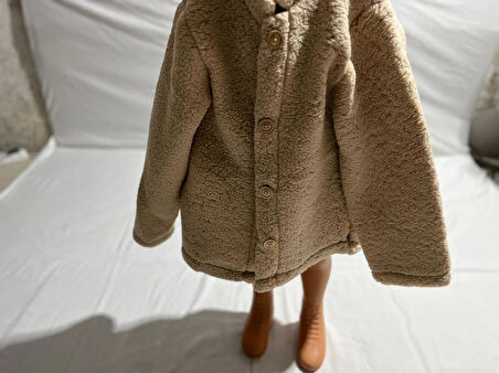PAMUKBEBEK ONE SIZE BEDEN PELUŞ DÜĞMELİ MONT
