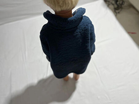 PAMUKBEBEK PELUŞ ONE SIZE BEDEN CEPLİ CEKET