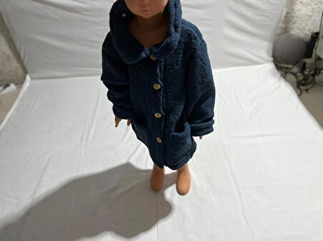 PAMUKBEBEK PELUŞ ONE SIZE BEDEN CEPLİ CEKET