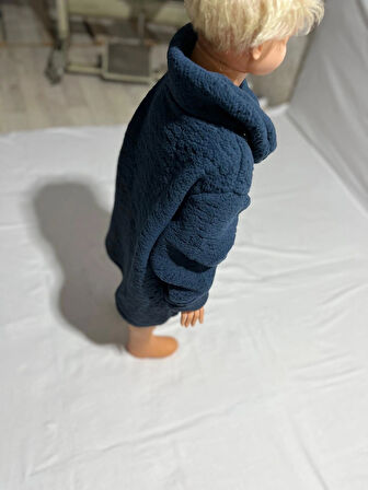 PAMUKBEBEK PELUŞ ONE SIZE BEDEN CEPLİ CEKET