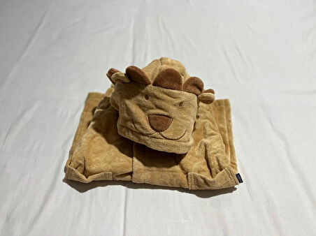 PAMUKBEBEK HAYVAN FİGÜRLÜ BORNOZ