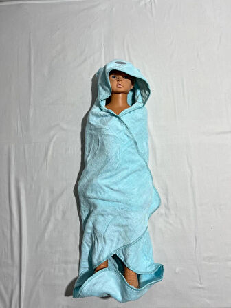 PAMUKBEBEK 100X100 WELSOFT AYI FİGÜRLÜ KUNDAK/PLAJ HAVLUSU