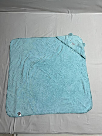PAMUKBEBEK 100X100 WELSOFT AYI FİGÜRLÜ KUNDAK/PLAJ HAVLUSU