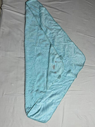 PAMUKBEBEK 100X100 WELSOFT AYI FİGÜRLÜ KUNDAK/PLAJ HAVLUSU