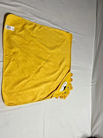 PAMUKBEBEK ASLAN NAKIŞLI KUNDAK BANYO/PLAJ HAVLUSU