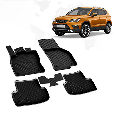 Seat Ateca 4D Havuzlu Paspas 2016 ve Üzeri A+Kalite