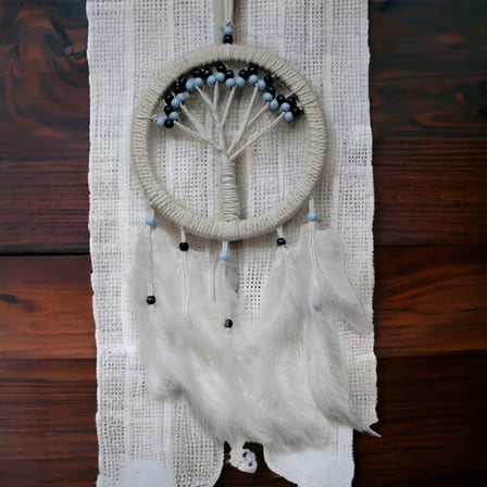 Delux Serisi Dekoratif Obje Duvar Panosu Yeni Ev Hediyesi Rüya Hayat Ağacı Dream Catcher