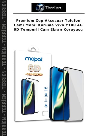 Premium Cep Aksesuar Telefon Camı Mobil Koruma Vivo Y100 4G 6D Temperli Cam Ekran Koruyucu