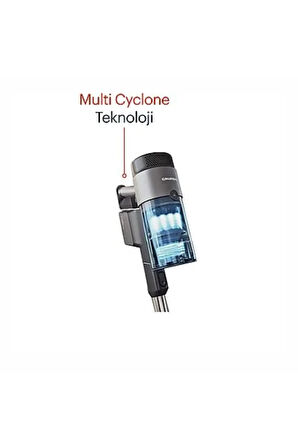 Ultra Pro Kablosuz Şarjlı Dikey Süpürge Siyah Gümüş