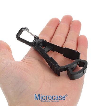 Microcase Taktik Askı Klipsi Dağcılık ve Kamp Karabinasi Pantolon Kemeri ve Sırt Çantası İçin Çok Amaçlı Tutucu Kanca 3 Adet - AL5882