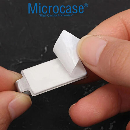 Microcase Güçlü Yapışkanlı Metal Banyo Mutfak Eşya Havlu Vb Ürün Askılığı AL4468 - 1 Adet Gümüş