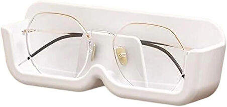 Microcase Sert ABS Plastik Duvar ve Düz Alana Yapışkanlı Gözlük Kabı Gözlük Tutucu 1 Adet - GRİ AL4986