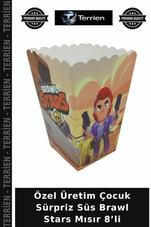 Özel Üretim Çocuk Sürpriz Süs Brawl Stars Mısır 8’li