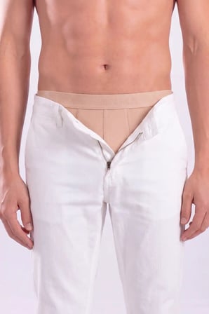 Özel Seri Erkek Ten Rengi Görünmez Boxer 6'lı Paket Pamuklu Esnek Slip